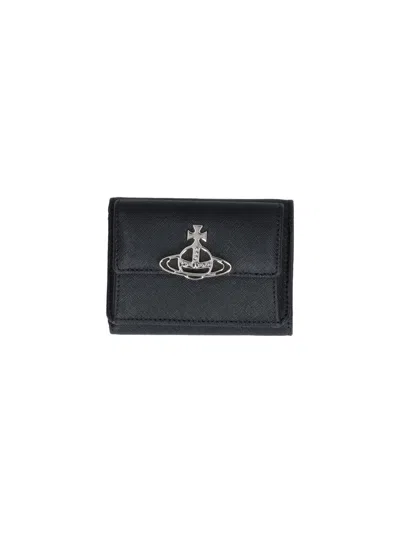 Vivienne Westwood Small Flap Purse Wallet Black