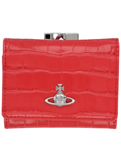 Vivienne Westwood "small Frame" Portfolio In Red