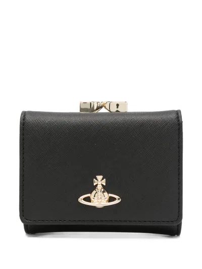 Vivienne Westwood Small Frame Wallet In Black