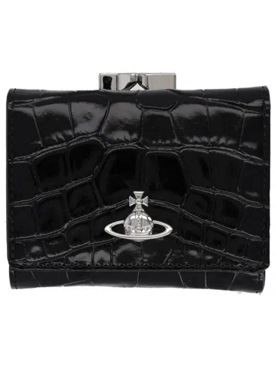 Vivienne Westwood Small Frame Wallet In Black