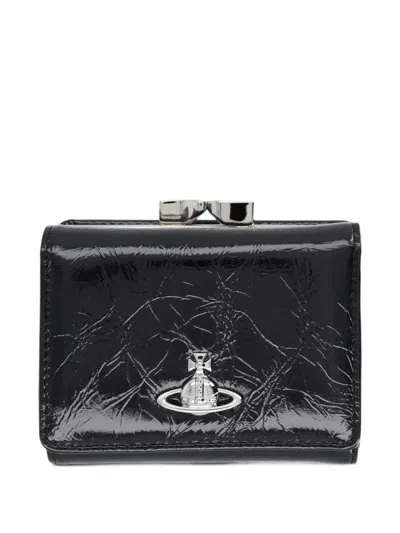 Vivienne Westwood Small Frame Wallet In Black