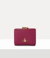 Vivienne Westwood Small Frame Wallet Faux Leather Red-3d-orb One Size Women In Purple