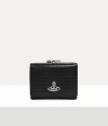 Vivienne Westwood Small Frame Wallet Mini Croc-embossed Black One Size Women In Black