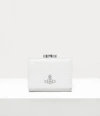 Vivienne Westwood Small Frame Wallet Mini Croc-embossed White One Size Women In White