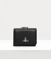 Vivienne Westwood Small Frame Wallet Nappa Leather Black One Size Women In Black