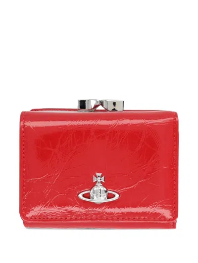 Vivienne Westwood Small Frame Wallet In Red