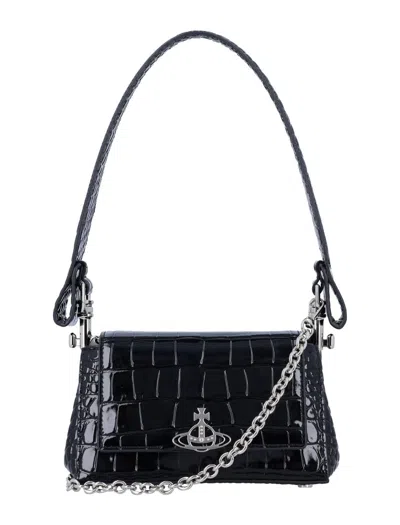 Vivienne Westwood Small Hazel Handbag In Black