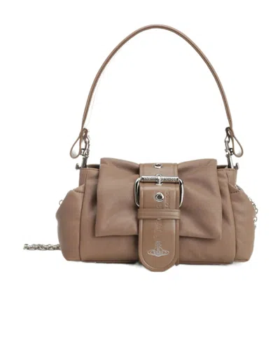 Vivienne Westwood Small Hazel Handbag In Brown