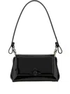 Vivienne Westwood Black Leather Small Hazel Shoulder Bag In Black
