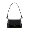 Vivienne Westwood Black Leather Small Hazel Shoulder Bag In Black