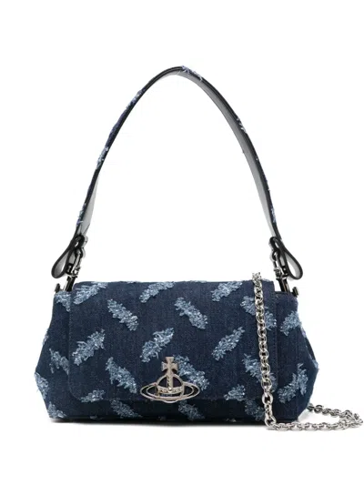 Vivienne Westwood Small Hazel Tote Bag In Blue