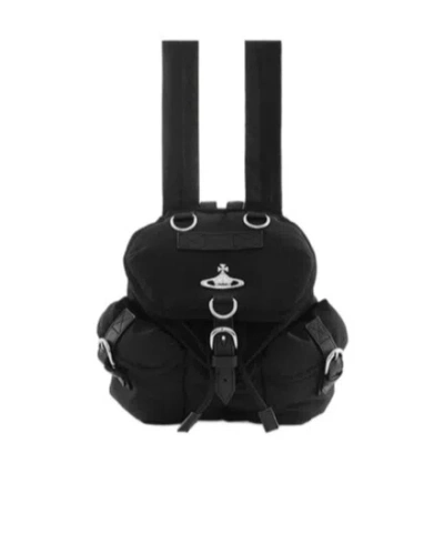 Vivienne Westwood Small Highland Drawstring Backpack In Black