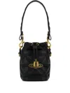 Vivienne Westwood Small Kitty Bucket Bag In Black