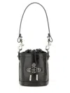 Vivienne Westwood Small Kitty Bucket Bag In Black