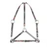 Vivienne Westwood Stud Plaid-pattern Leather Belt Harness In Gray