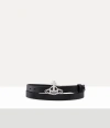 Vivienne Westwood Small Line Orb Buckle Belt Toledo Leather Black One Size Women In Black