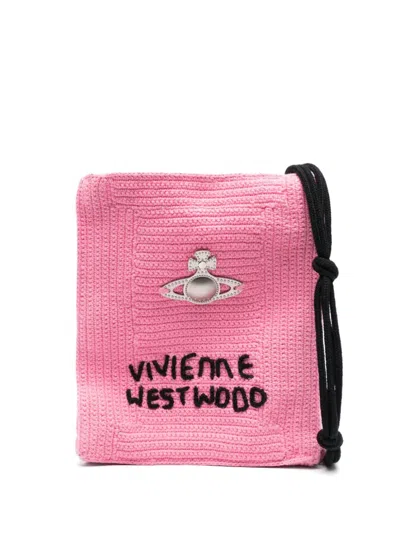 Vivienne Westwood Small Mabel Shoulder Bag In Pink