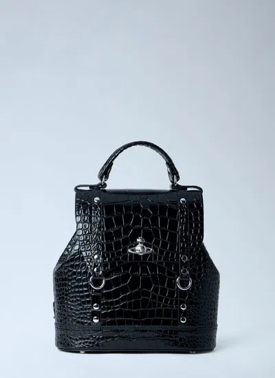 Vivienne Westwood Small Max Backpack In Black