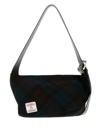 Vivienne Westwood Small Maxime Check-pattern Crossbody In Green