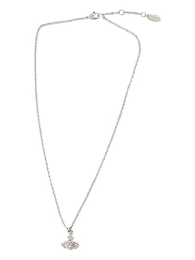Vivienne Westwood Small Mayfair Orb Necklace In Silver