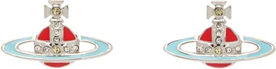 Vivienne Westwood Small Neo Bas Relief Earrings In Multi