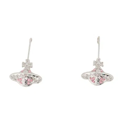 Vivienne Westwood Small Orb Earrings In Metallic