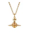Vivienne Westwood Small Orb Pendant Necklace In Yellow