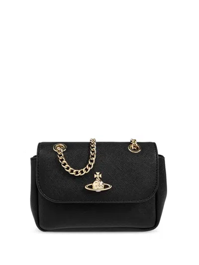 Vivienne Westwood Small Purse Chain Bags In Black