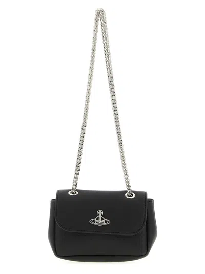 Vivienne Westwood Small Purse Chain Shoulder Bag In Black