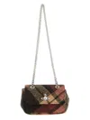Vivienne Westwood Small Purse Chain Shoulder Bags Red In Brown