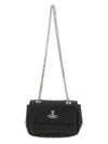 Vivienne Westwood Small Purse Chain Shoulder Bags Black In Black