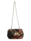 Vivienne Westwood Small Purse Chain Shoulder Bags Red In Brown