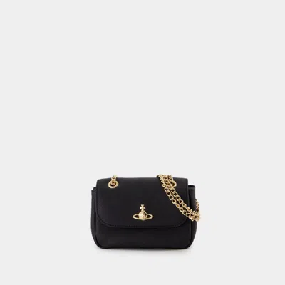 Vivienne Westwood Small Purse With Chain In Black