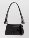 Vivienne Westwood Black Leather Small Hazel Shoulder Bag