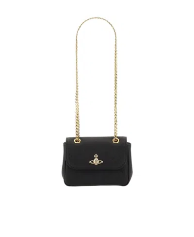 Vivienne Westwood Purse Chain Shoulder Bag In Black