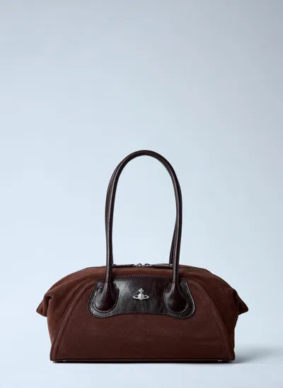 Vivienne Westwood Small Shirley Handbag In Brown