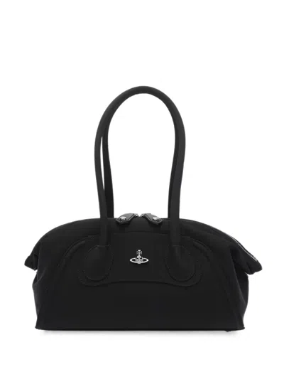 Vivienne Westwood Small Shirley Shoulder Bag In Black