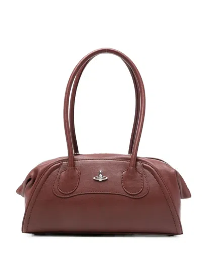Vivienne Westwood Small Shirley Tote Bag In Brown