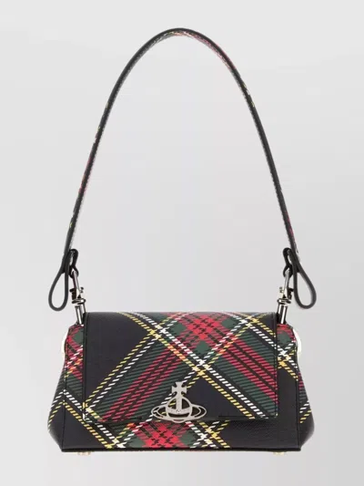 Vivienne Westwood Small Shoulder Bag Featuring Plaid Design