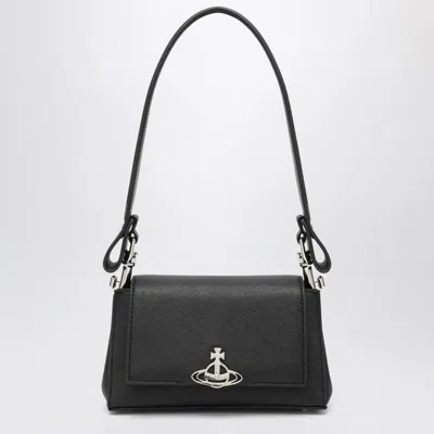 Vivienne Westwood Small Smooth Hazel Shoulder Bag In Black