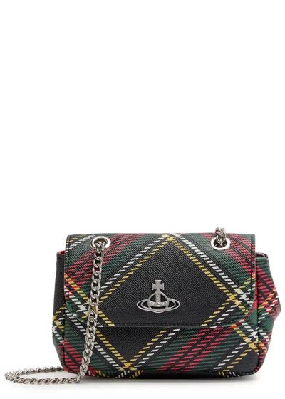 Vivienne Westwood Small Tartan Faux Leather Cross-body Bag In Multi