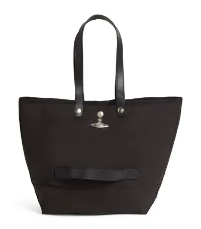 Vivienne Westwood Small Utility Shopper Bag In Black