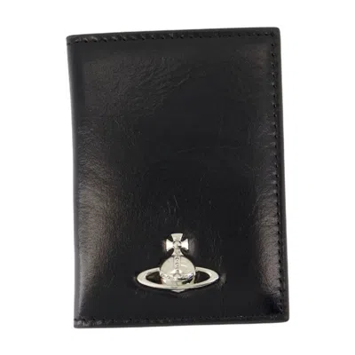 Vivienne Westwood Small Vertical Purse In Black