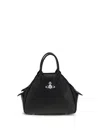 Vivienne Westwood Triangular Silhouette Leather Tote Bag In Black