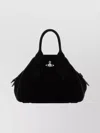 Vivienne Westwood Structured Pebbled Texture Shoulder Bag With Dual Handles