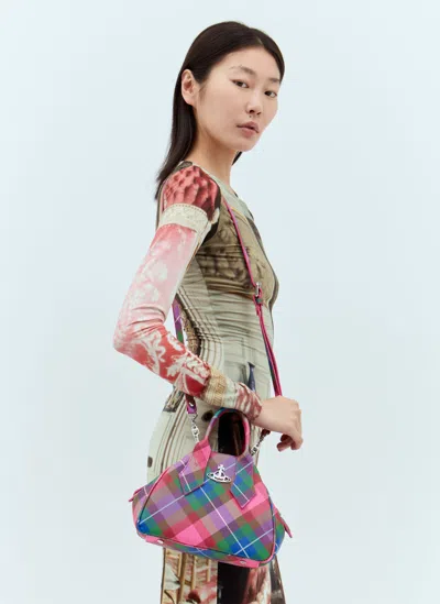 Vivienne Westwood Small Yasmine Handbag In Candy Tartan