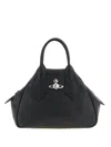 Vivienne Westwood Triangular Silhouette Leather Tote Bag In Black