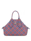 Vivienne Westwood Small Yasmine Tote Bag In Blue