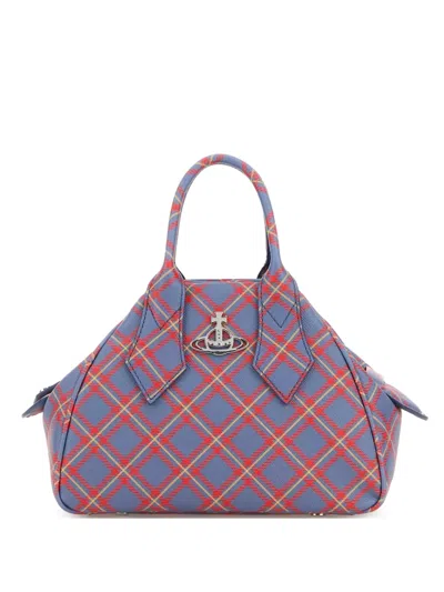 Vivienne Westwood Small Yasmine Tote Bag In Blue