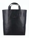 Vivienne Westwood Smooth Cowhide Tote Bag With Sturdy Handles In Black